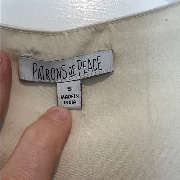 Patrons of Peace Altura Cream Long Sleeve boho Dress size small. - Picture 7 of 13